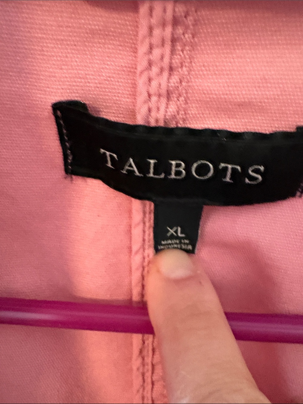Talbots Pink Utility-Style Jacket - Picture 2 of 5